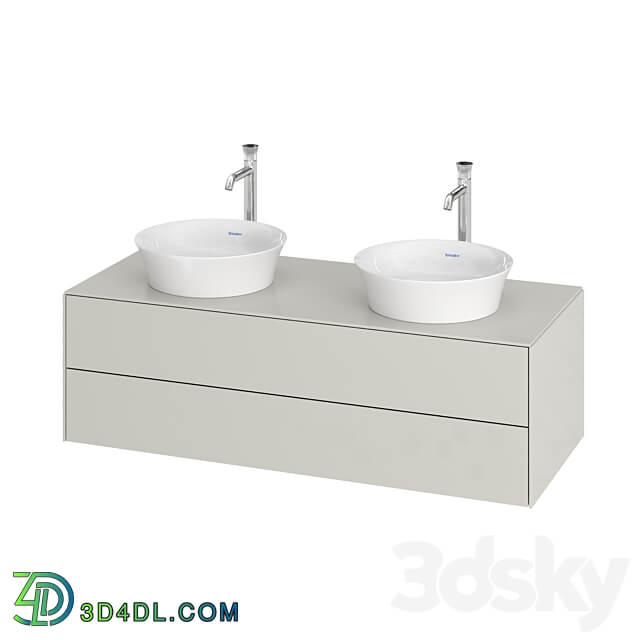 OM Duravit White Tulip Hanging bedside table WT4988 B 3D Models