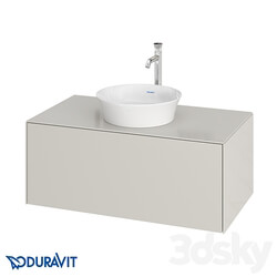 OM Duravit White Tulip Hanging bedside table WT4976 3D Models 