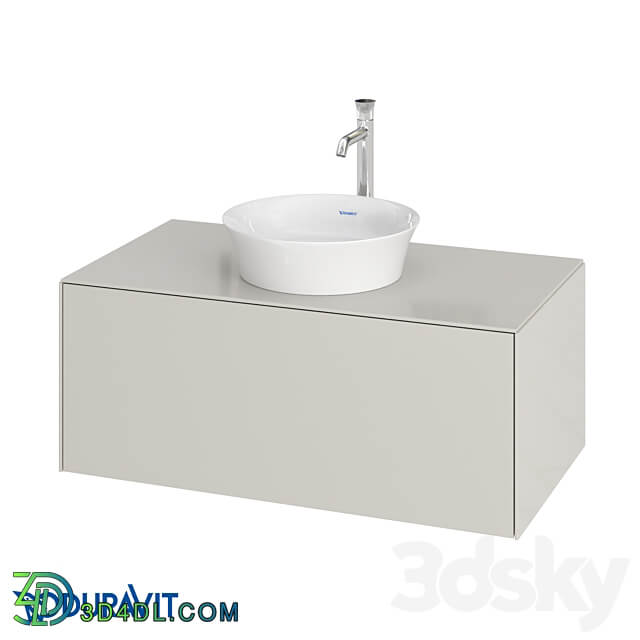 OM Duravit White Tulip Hanging bedside table WT4976 3D Models