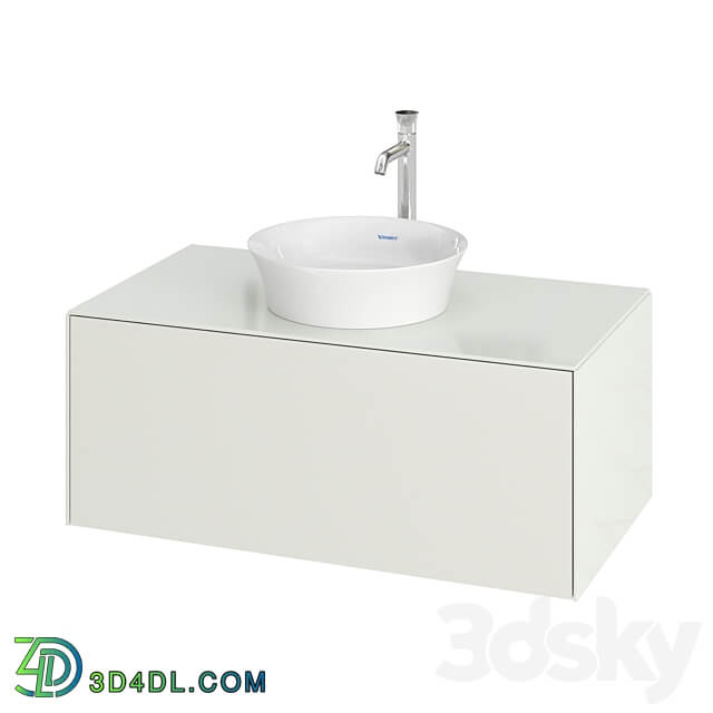 OM Duravit White Tulip Hanging bedside table WT4976 3D Models