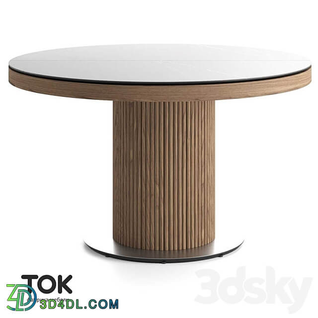  OM Series of Extendable Tables velvet Tok Furniture 3D Models