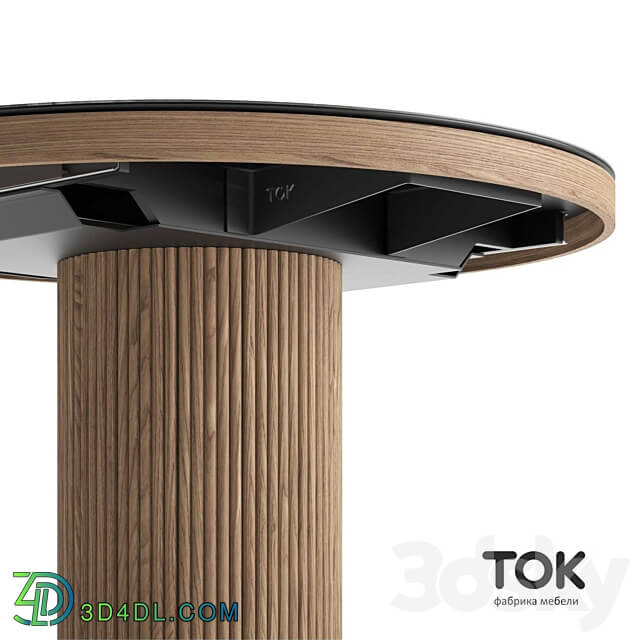  OM Series of Extendable Tables velvet Tok Furniture 3D Models