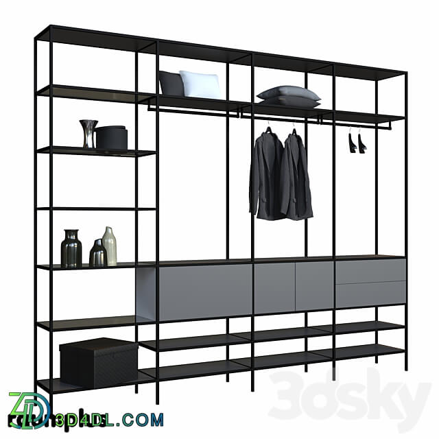 Model OM Raumplus CREO interior system Wardrobe Display cabinets 3D Models