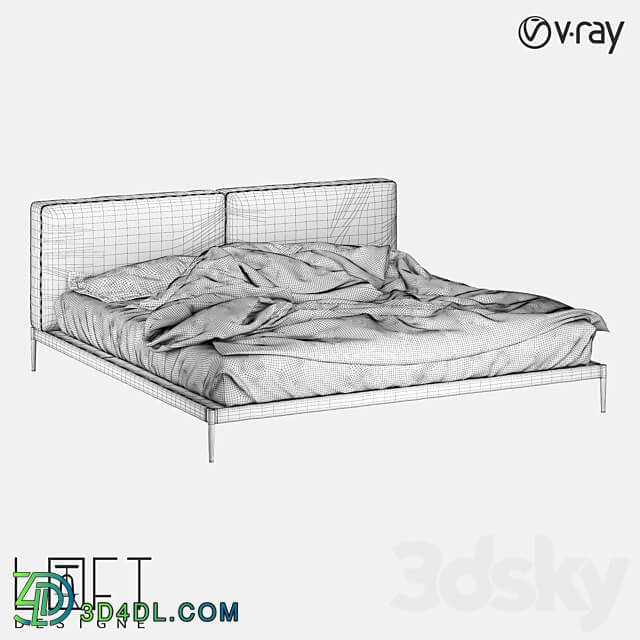 Bed LoftDesigne 37301 model Bed 3D Models