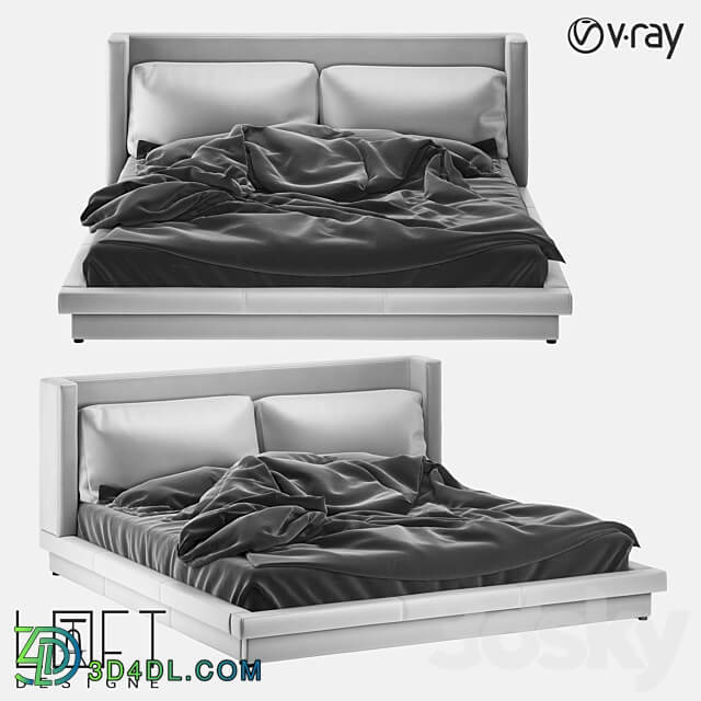 Bed LoftDesigne 37302 model Bed 3D Models