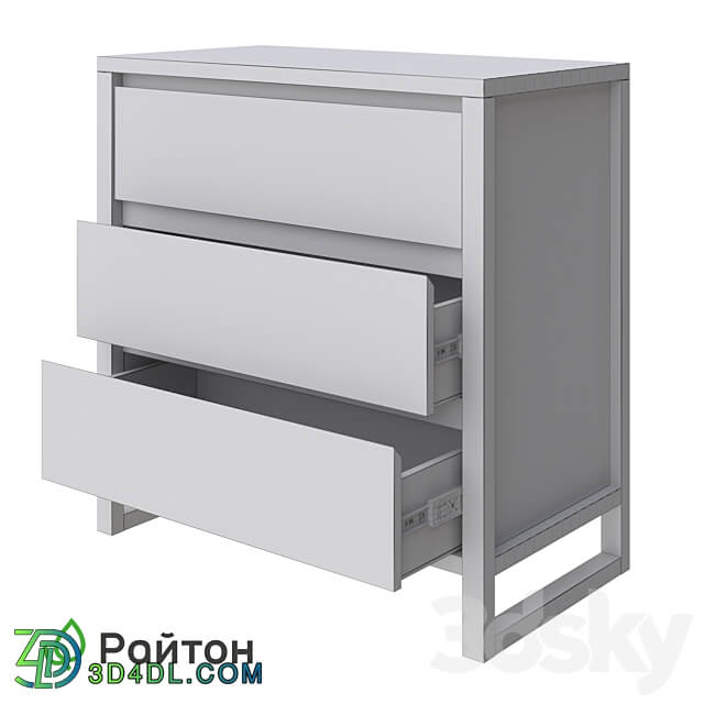 Chest of drawers Canada 3 drawers Sideboard Chest of drawer 3D Models