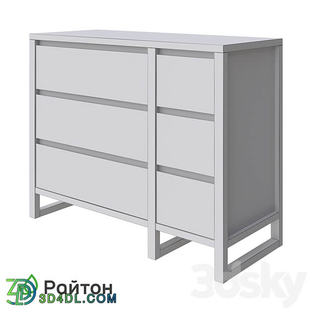 Chest of drawers Canada 6 drawers Sideboard Chest of drawer 3D Models