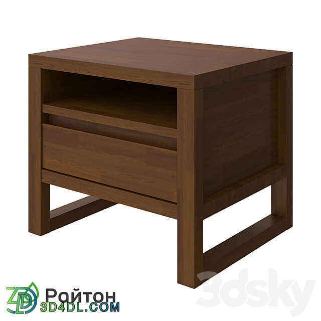 Canada nightstand with drawer and shelf Sideboard Chest of drawer 3D Models