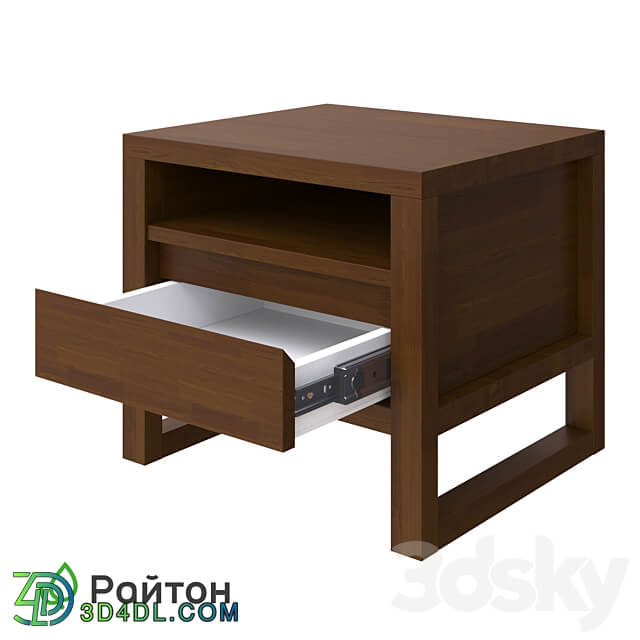 Canada nightstand with drawer and shelf Sideboard Chest of drawer 3D Models