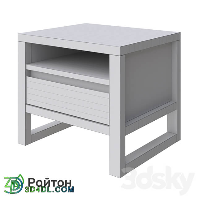 Canada nightstand with drawer and shelf Sideboard Chest of drawer 3D Models