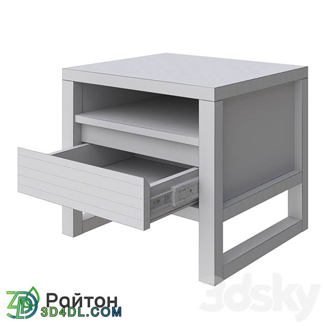 Canada nightstand with drawer and shelf Sideboard Chest of drawer 3D Models