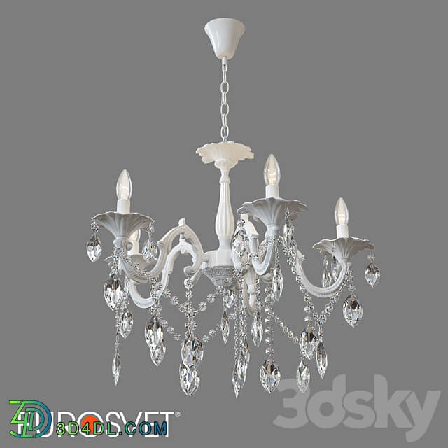 OM Classic pendant chandelier Eurosvet 10108 5 VELETTA Pendant light 3D Models