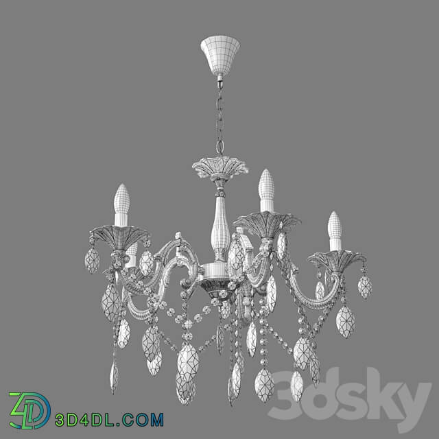 OM Classic pendant chandelier Eurosvet 10108 5 VELETTA Pendant light 3D Models
