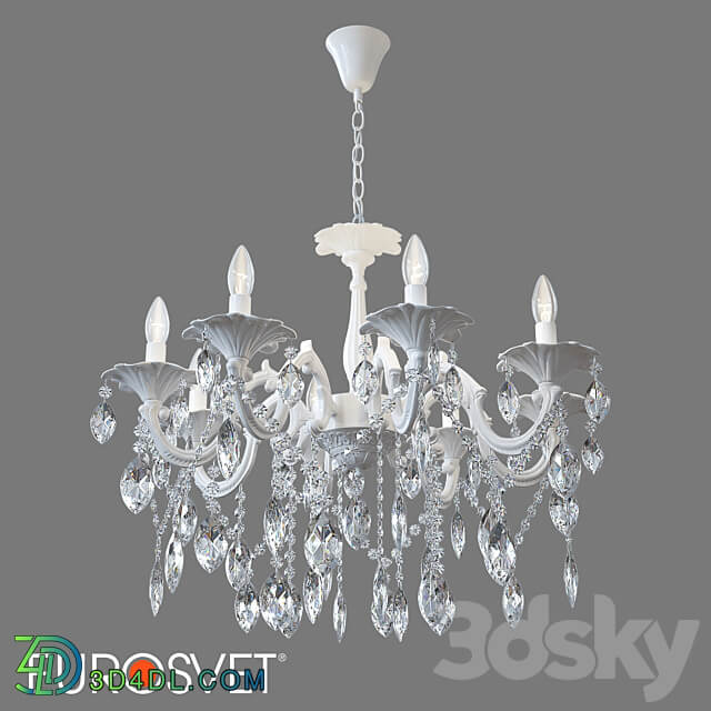 OM Pendant chandelier with crystal Eurosvet 10108 8 VELETTA Pendant light 3D Models