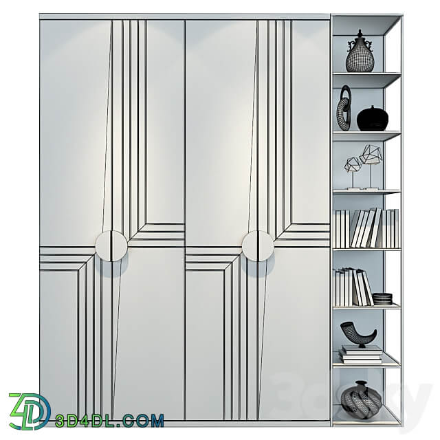 Mastermebius norveg Wardrobe Display cabinets 3D Models