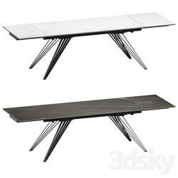 Parma extendable table with ceramic coating 3D Models 