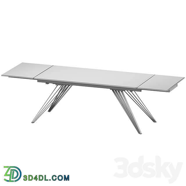 Parma extendable table with ceramic coating 3D Models