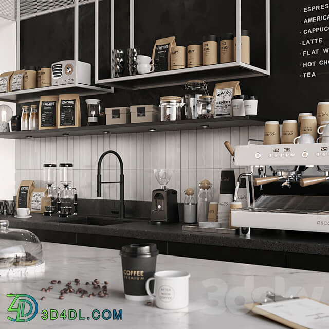 coffee shop 3D Models