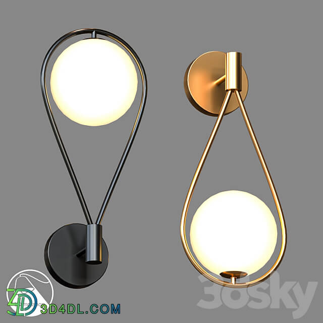 LampsShop.ru B4157 Sconce Orb Drop 3D Models