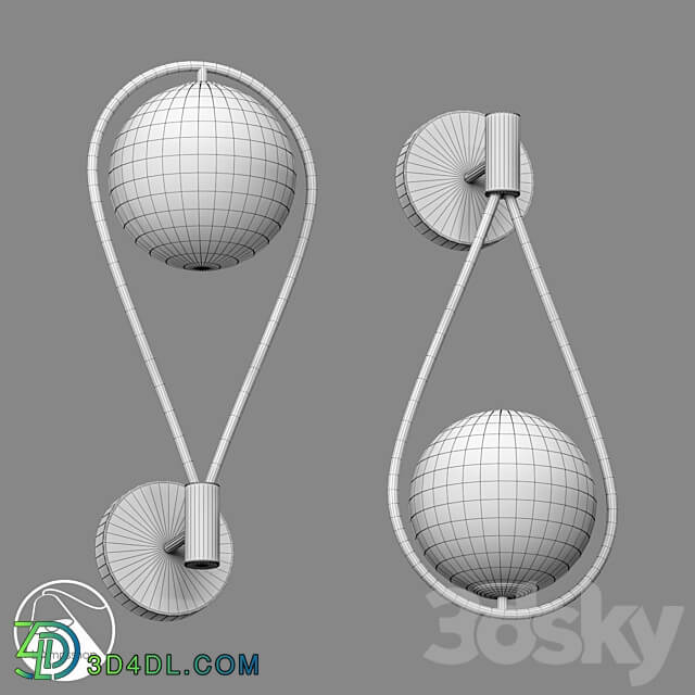 LampsShop.ru B4157 Sconce Orb Drop 3D Models