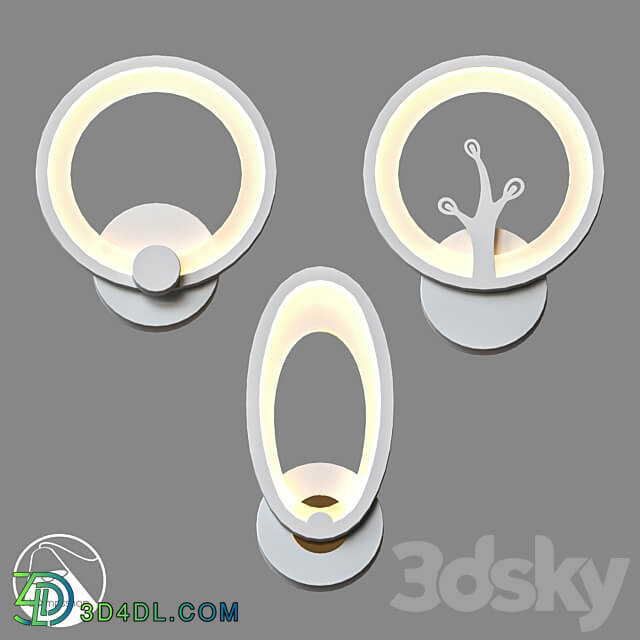 LampsShop.com B4163 Sconce Pronto Rings 3D Models