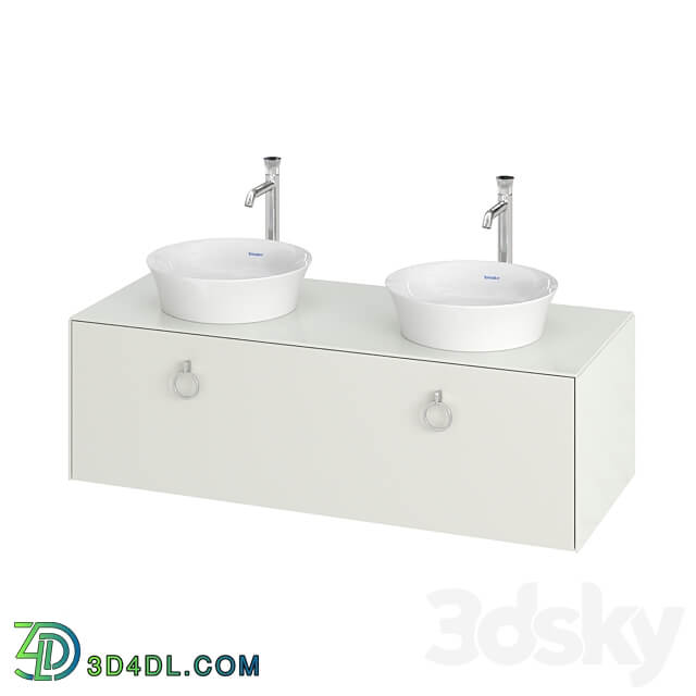 OM Duravit White Tulip Hanging bedside table WT4983 3D Models