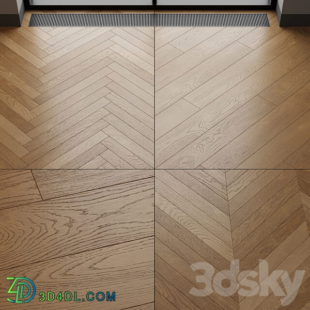 Wood floor Toned Oak 3D Models