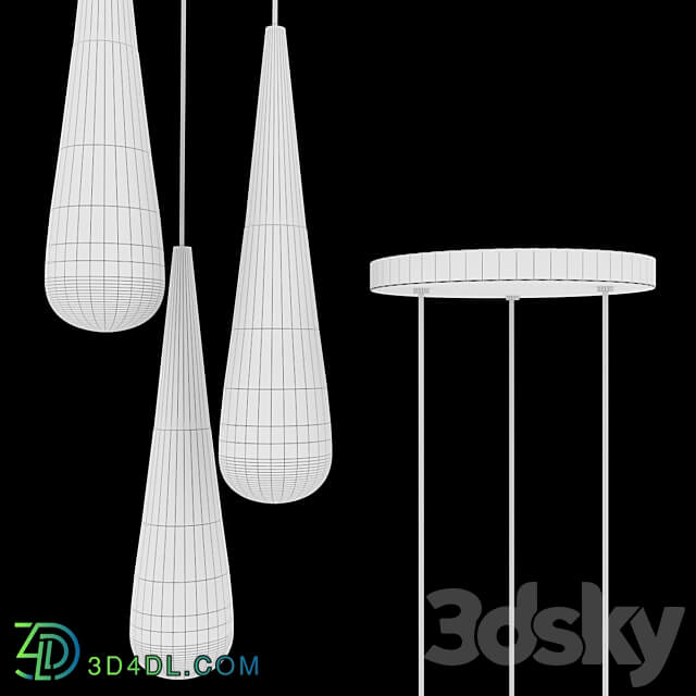 Pendant lamp IT Drop1 and IT Drop 3 Pendant light 3D Models