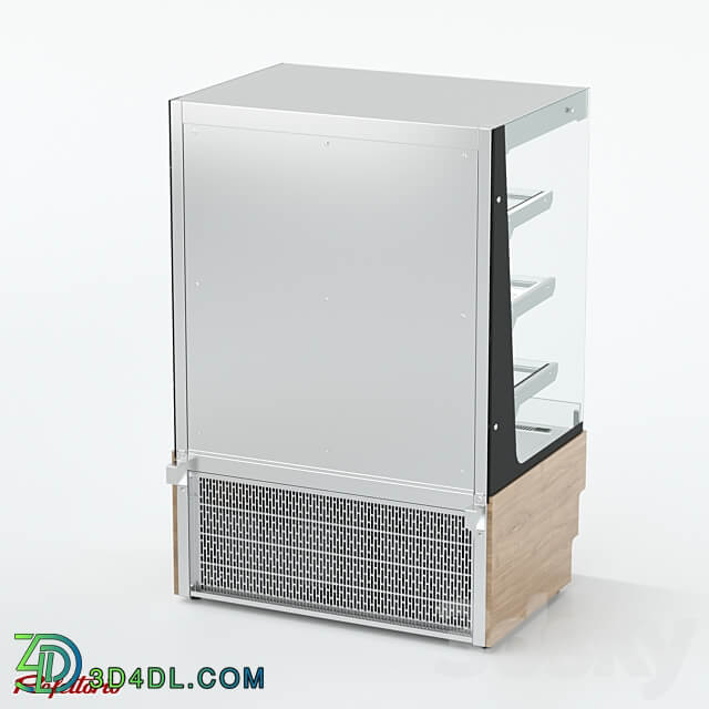 Confectionery refrigerated wall open showcase with three shelves Refettorio RKC2 RO 3D Models