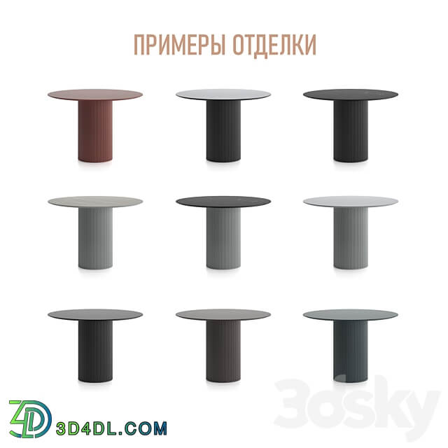  OM SERIES OF TABLES VELVET CURRENT FURNITURE 3D Models