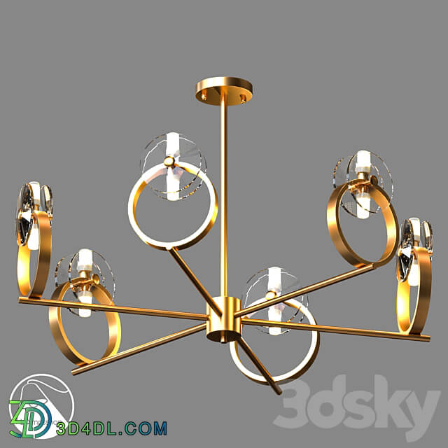 LampsShop.com L1450a Chandelier DeCrist Pendant light 3D Models