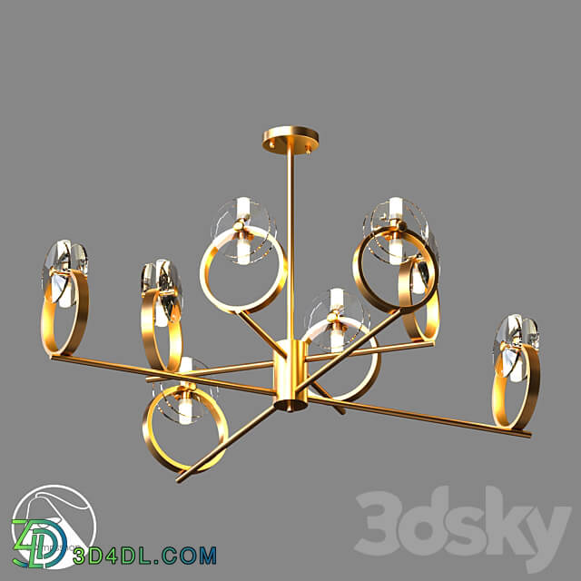 LampsShop.com L1450a Chandelier DeCrist Pendant light 3D Models