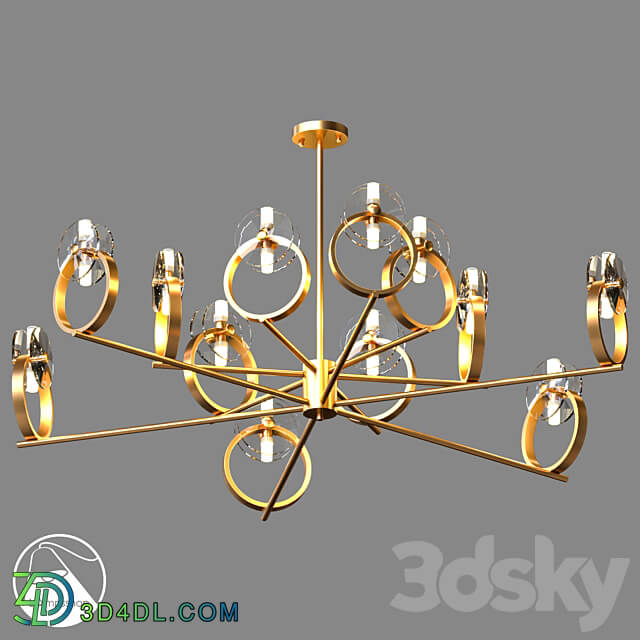 LampsShop.com L1450a Chandelier DeCrist Pendant light 3D Models