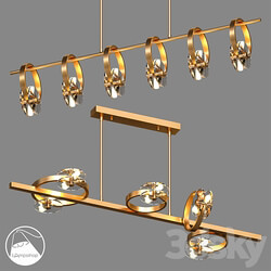 LampsShop.com L1451b Chandelier DeCrist Pendant light 3D Models 