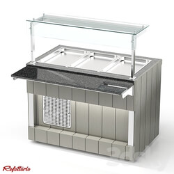 Refrigerated counter RC1 Capital 100 3D Models 