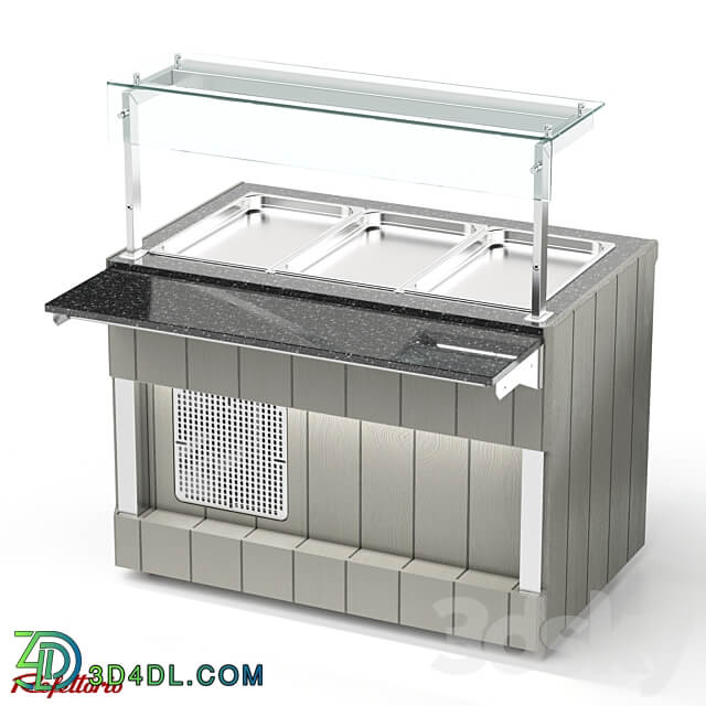 Refrigerated counter RC1 Capital 100 3D Models