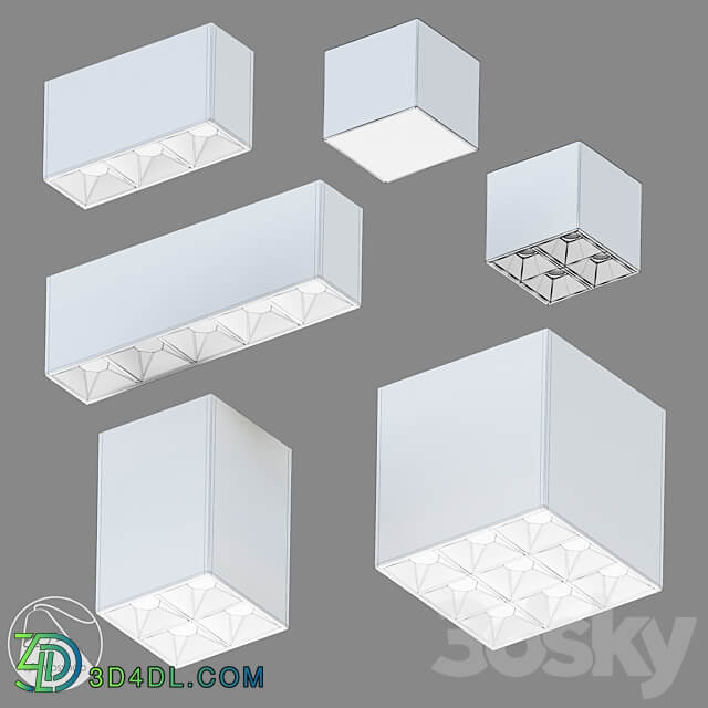 SpotLight Block SmolSpotQatro 3D Models