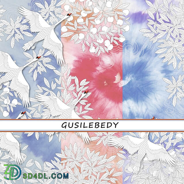 Design wallpaper GUSILEBEDY pack 3 3D Models