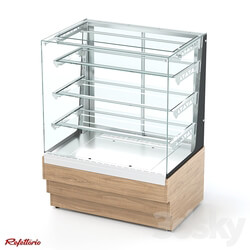 Refrigerated confectionery showcase 3 shelves RKC2 AO Crystal 3D Models 