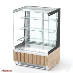 Refrigerated confectionery showcase 3 shelves RKC2 AO Crystal 3D Models 