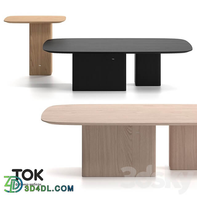 SERIES OF COFFEE TABLES NORI 3D Models