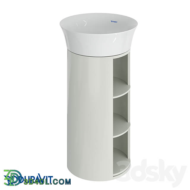 OM Duravit White Tulip Floor Stand WT4239 3D Models