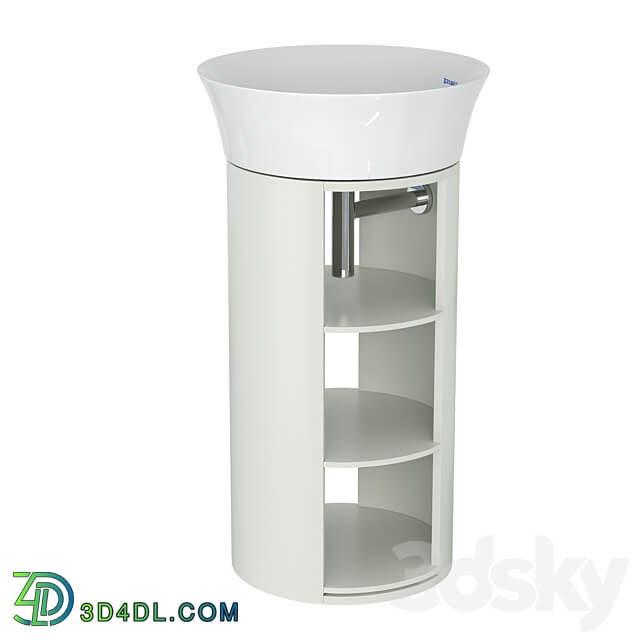 OM Duravit White Tulip Floor Stand WT4239 3D Models