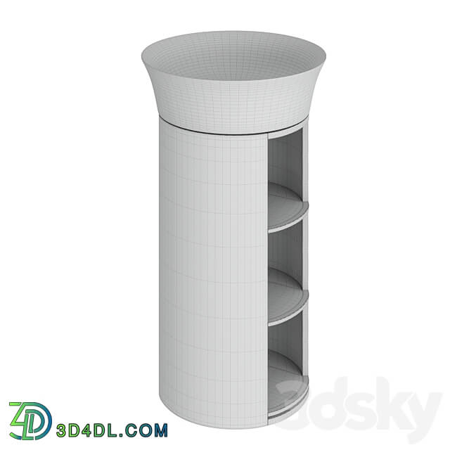 OM Duravit White Tulip Floor Stand WT4239 3D Models