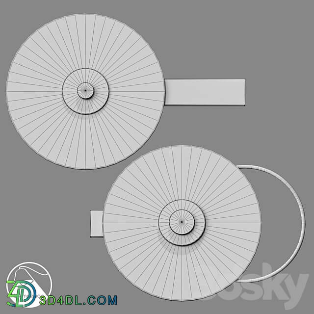 LampsShop.com B4313 Sconce Turntable 3D Models