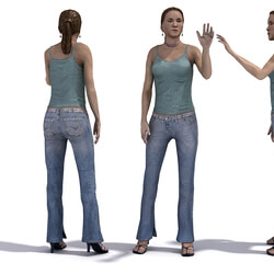 3D People Vol01 Female 02 Pose b 