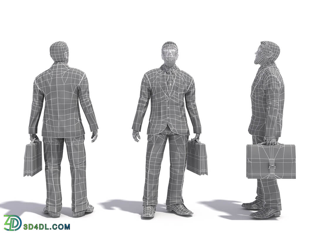 3D People Vol01 Male 01 Pose a