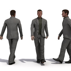 3D People Vol01 Male 02 Pose a 