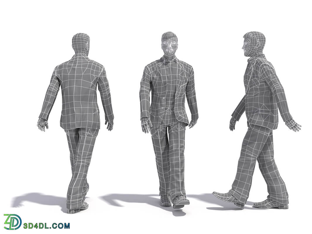 3D People Vol01 Male 02 Pose a