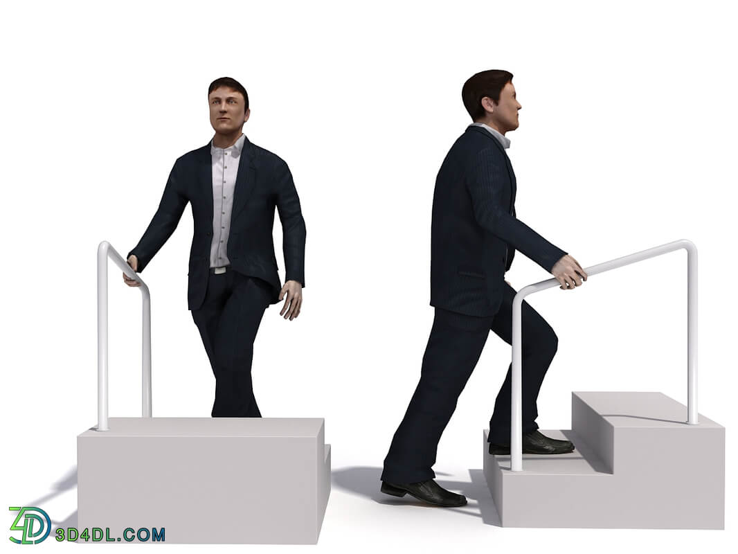 3D People Vol01 Male 03 Pose a